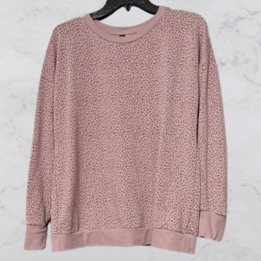 Mondetta Women's Lightweight Printed Sweatshirt Pullover Top Size M
